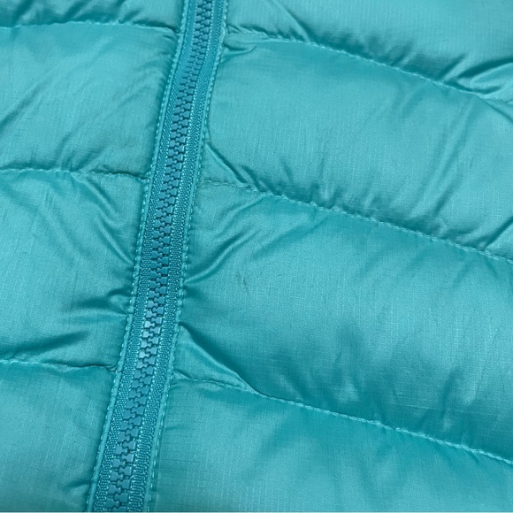 Patagonia Girls Down Sweater Puffy Vest Teal Purple Size Large (12) - Picture 6 of 15
